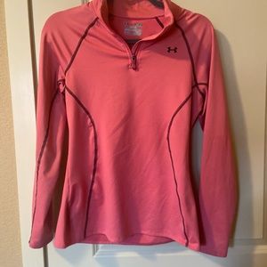 Pink under armour “cold gear” top